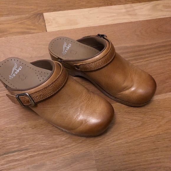 Dansko Shoes - Dansko Honey Distressed Leather Clogs